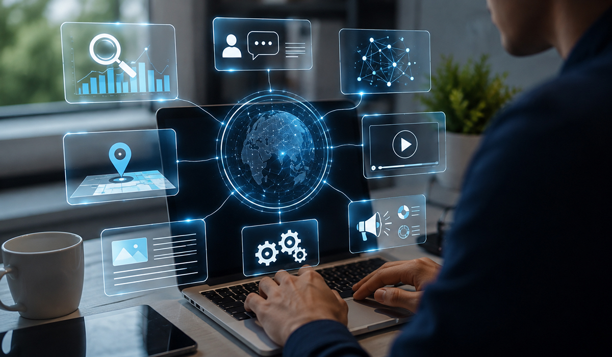 SEO AEO GEO content and AI working together in digital marketing
